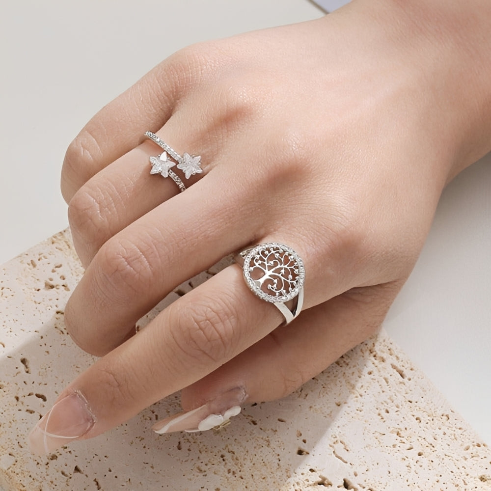 Yelina – Lebensbaumring in Gold oder Silber
