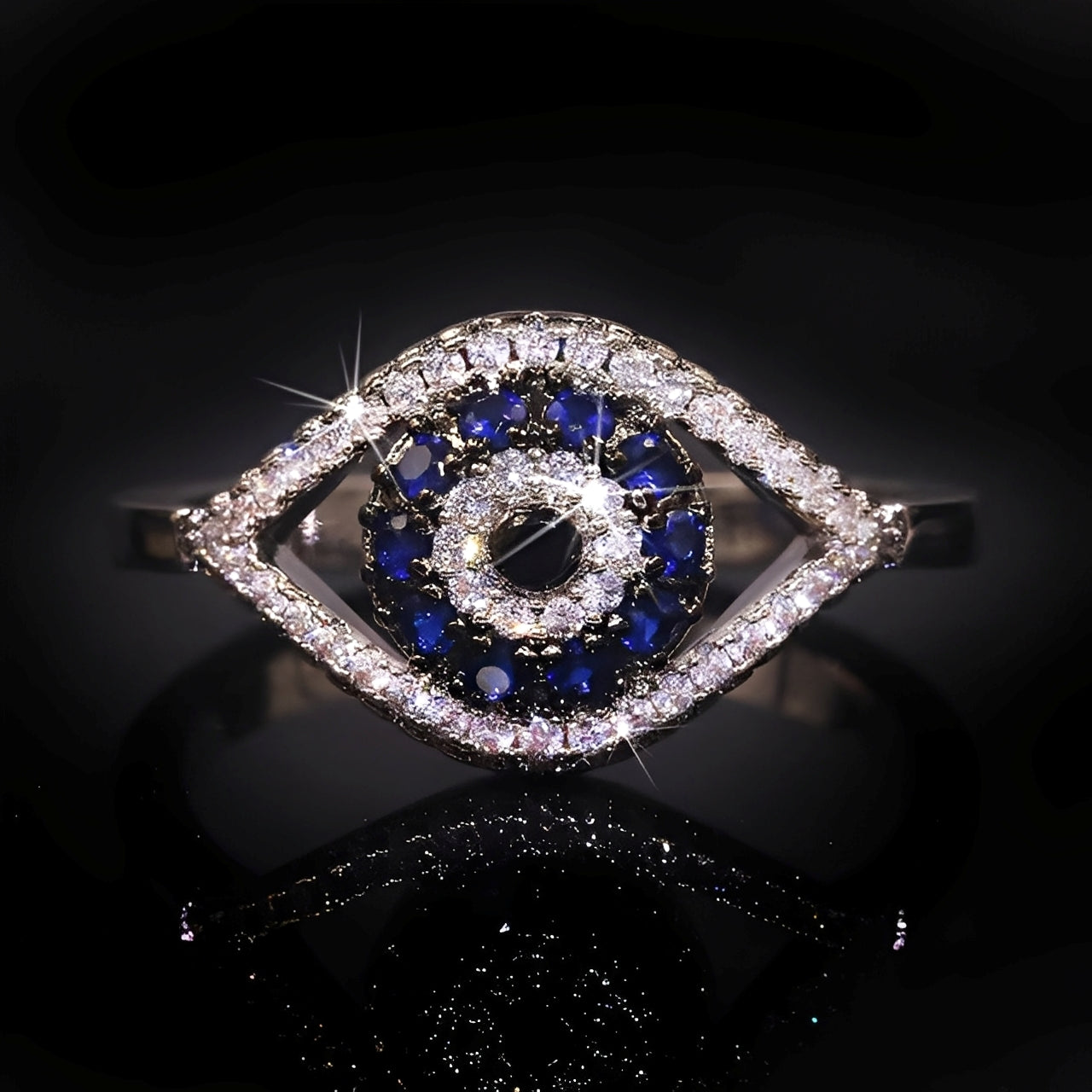 Eleni – Schutzring mit blauem Matiasma-Auge
