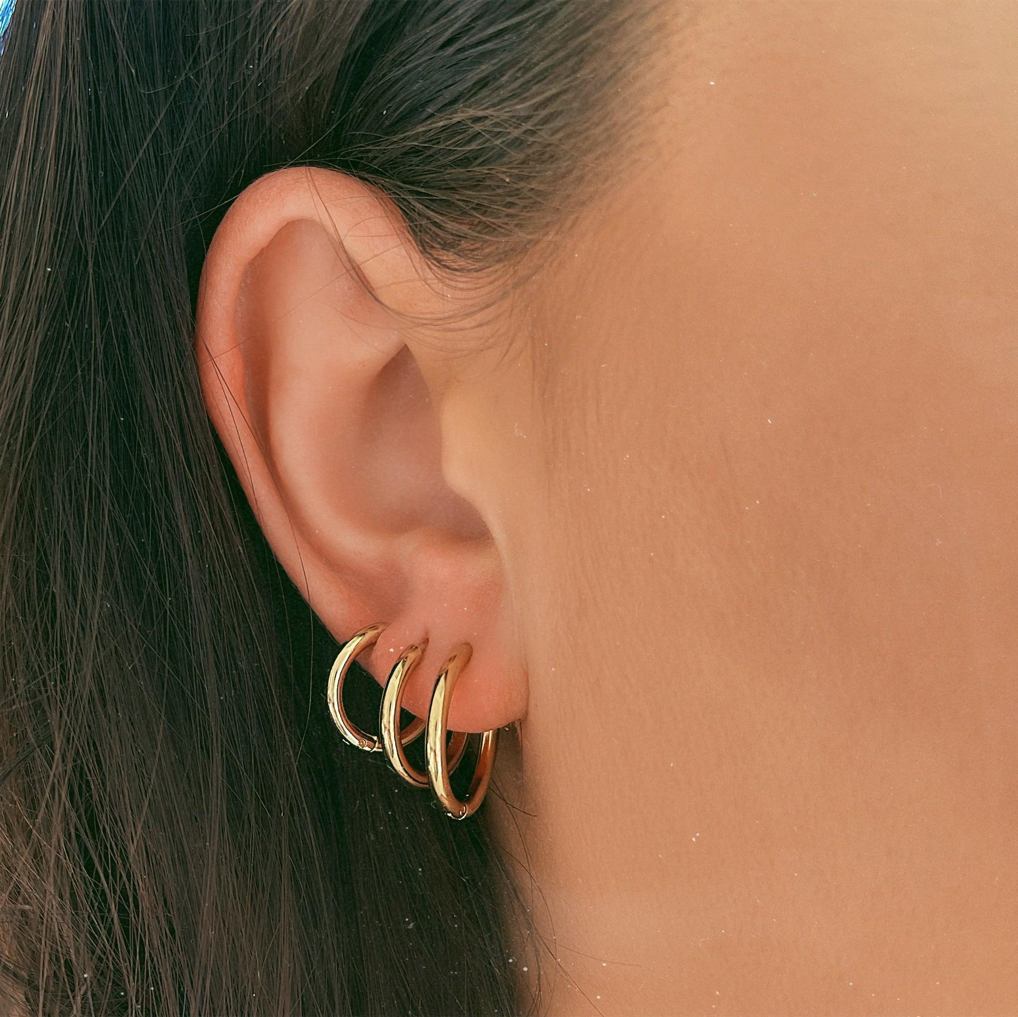 Celia – Elegante goldene Creolen