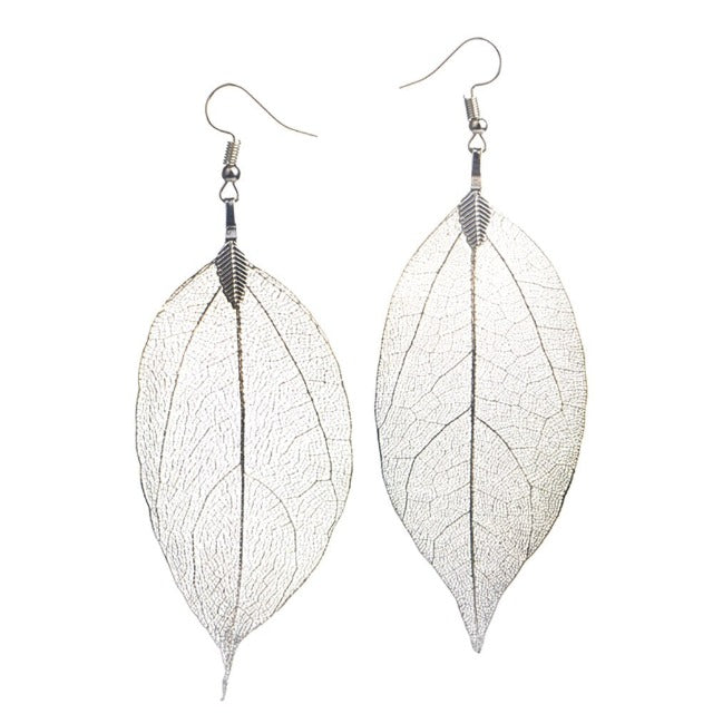 Larah – Boho-Stil Blatt-Ohrringe
