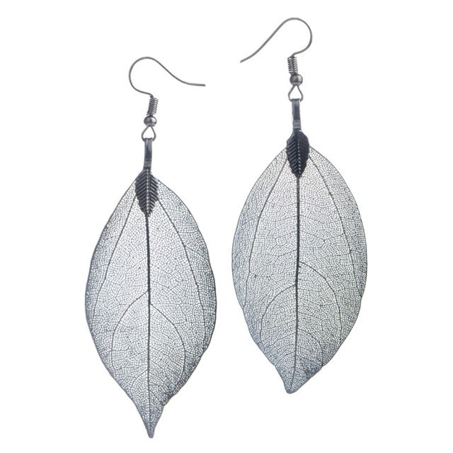 Larah – Boho-Stil Blatt-Ohrringe