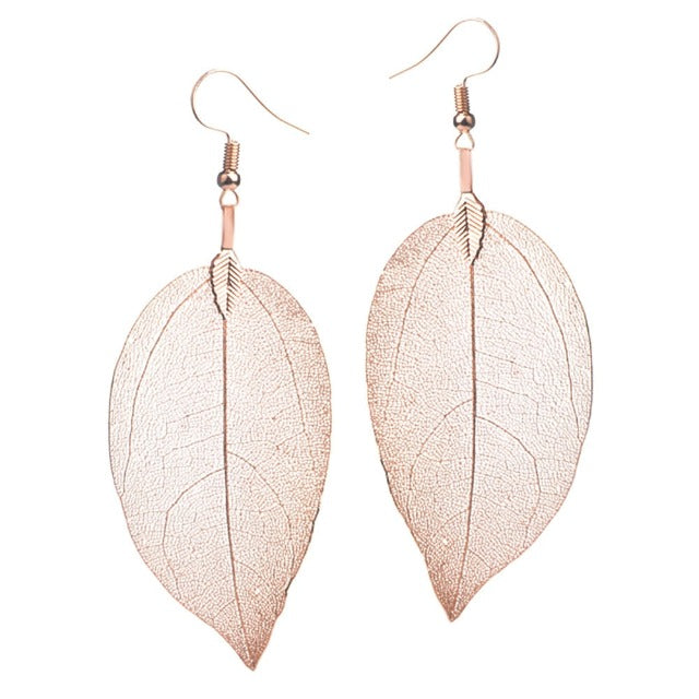 Larah – Boho-Stil Blatt-Ohrringe