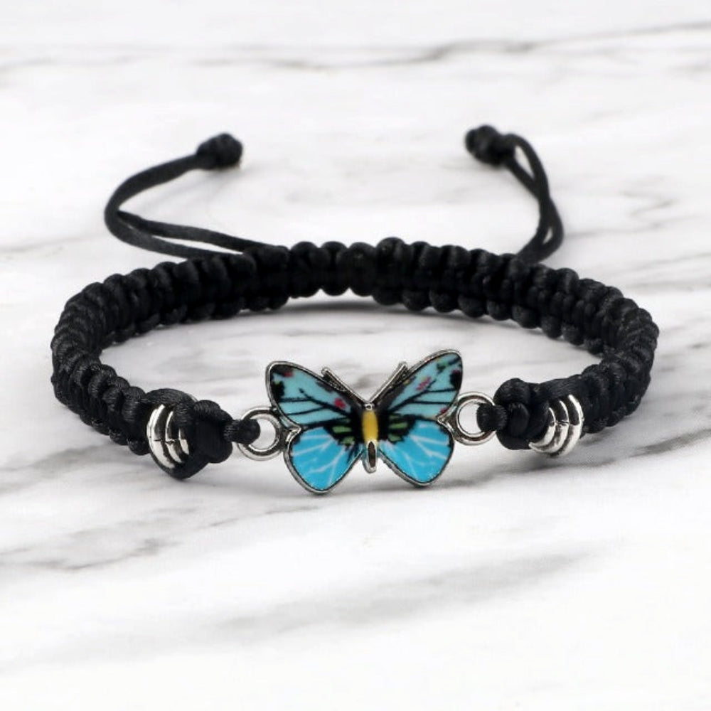 Elvina – Blaues Schmetterlingsarmband