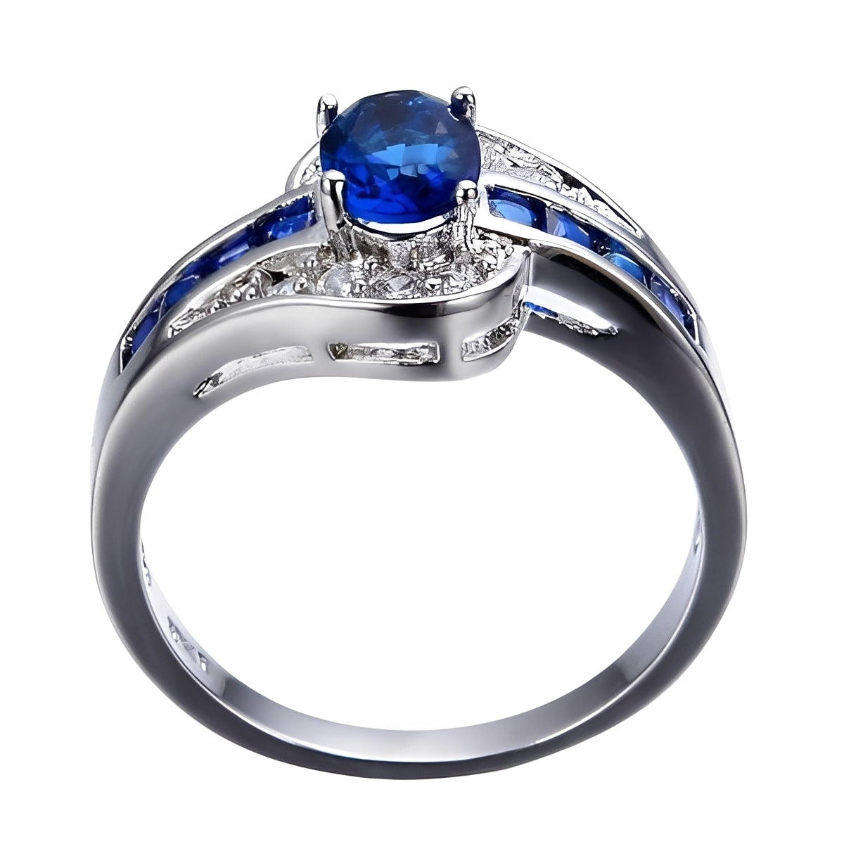 Diane – Ring mit blauem Saphir