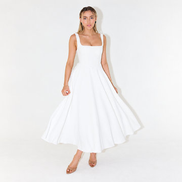 Melisa - Midi Kleid Damen, Elegant & Vielseitig