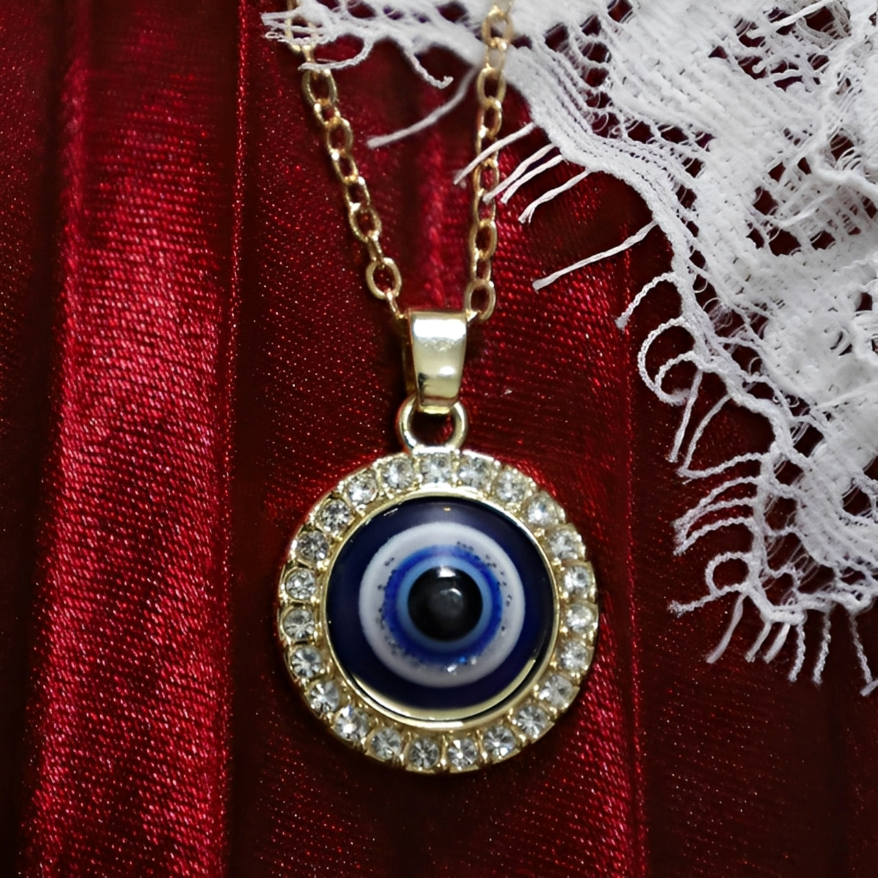 Eleni – Halskette mit schützendem blauen Auge Matiasma