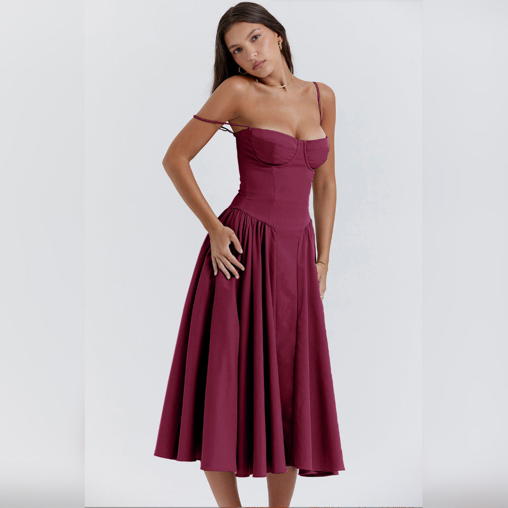 Diana - Midi-Kleid mit Korsett