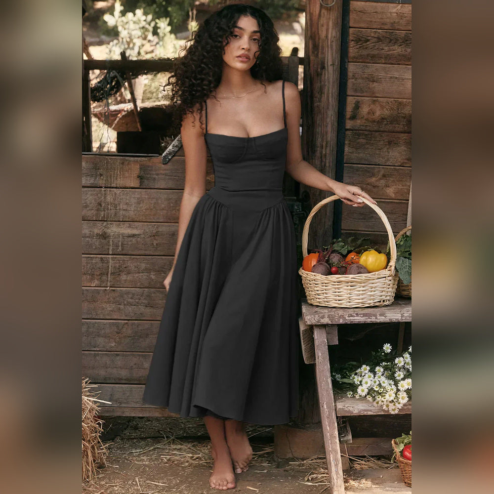 Diana - Midi-Kleid mit Korsett