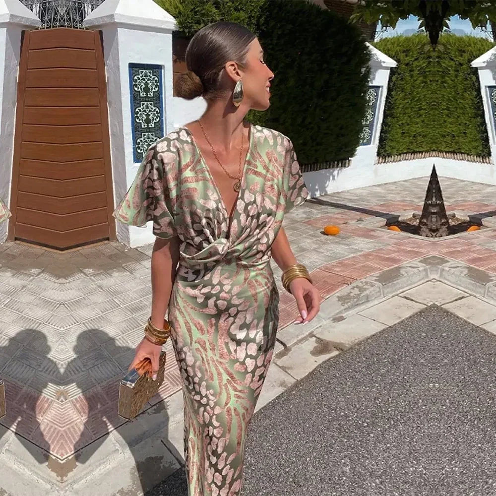 Cosima - Kleid mit V-Ausschnitt