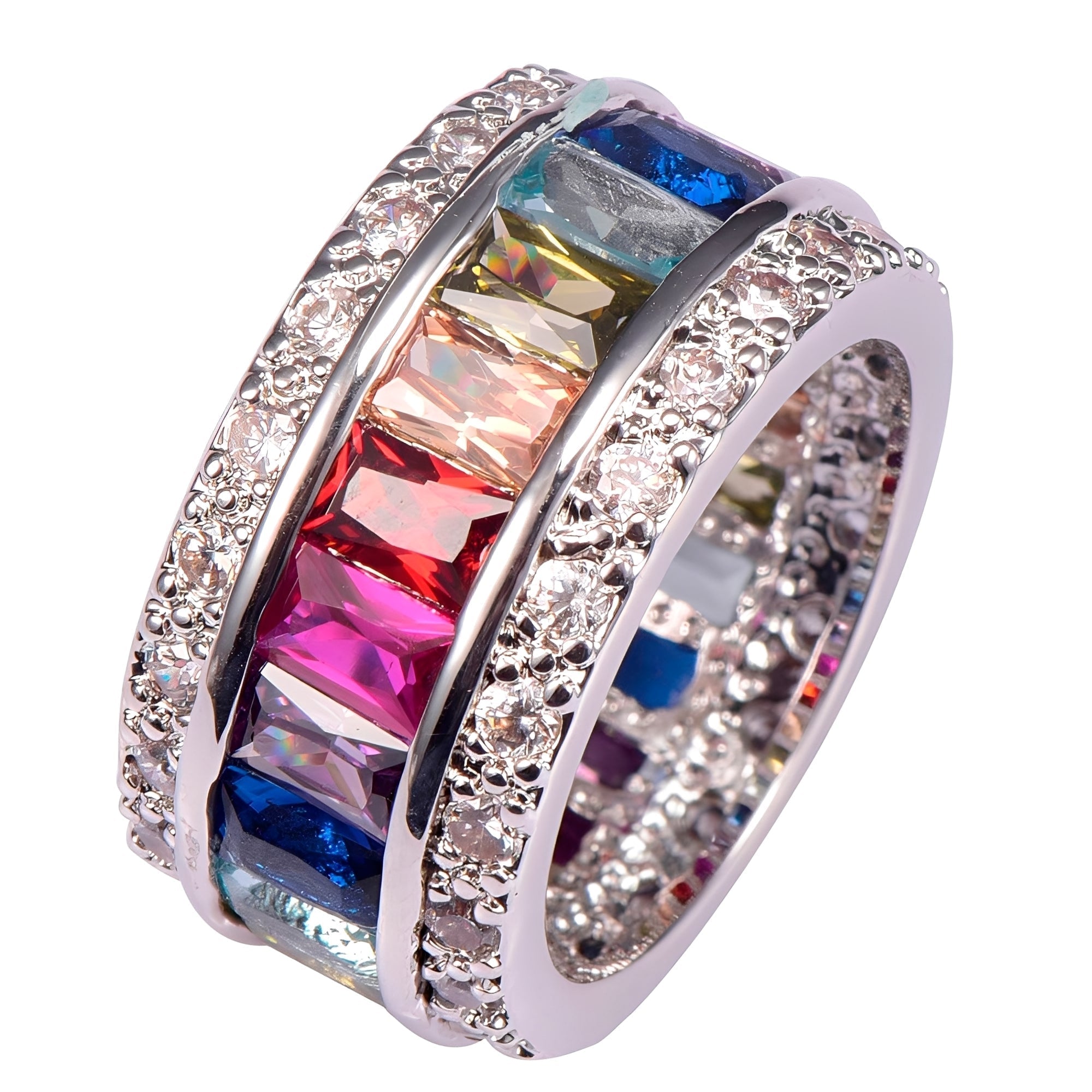 Sheena – Ring mit mehreren Steinen aus 925 Silber