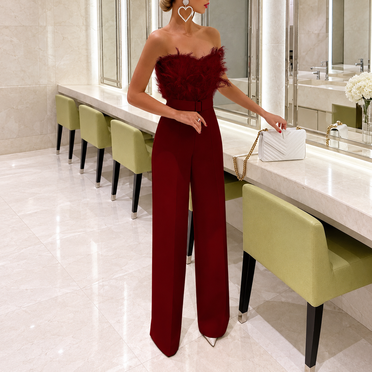 Frola - Eleganter Jumpsuit mit Bandeau-Top