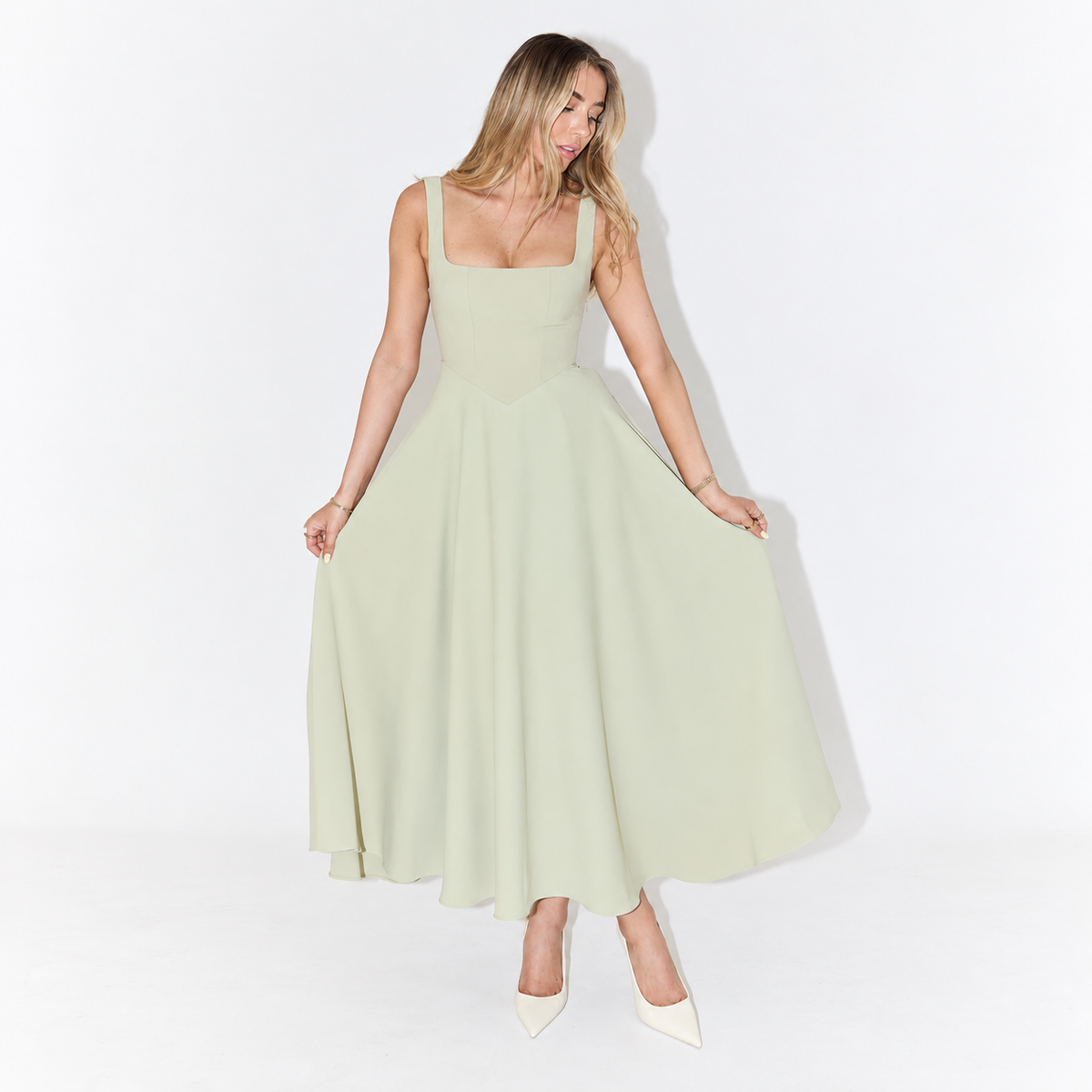 Melisa - Midi Kleid Damen, Elegant & Vielseitig