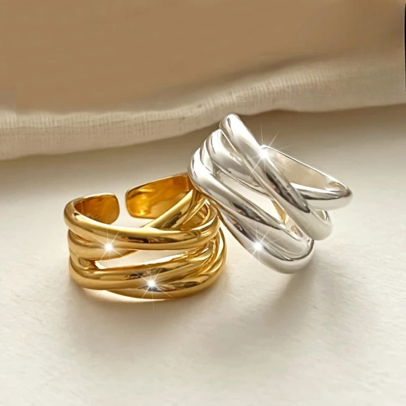 Riley – Geometrischer Ring romantischer Liebe