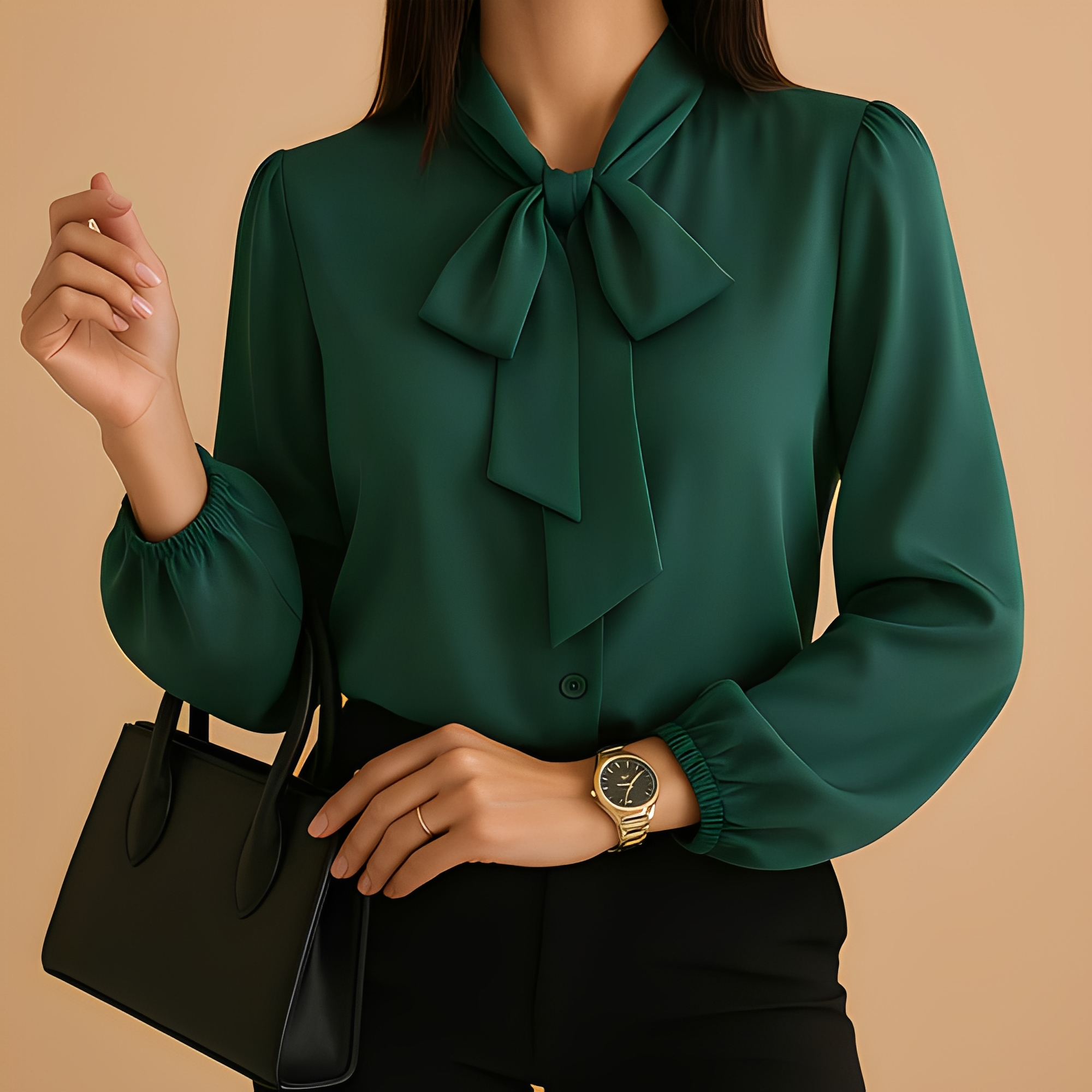 Blainne - Elegant gestaltete Damenbluse mit Schleifendetail