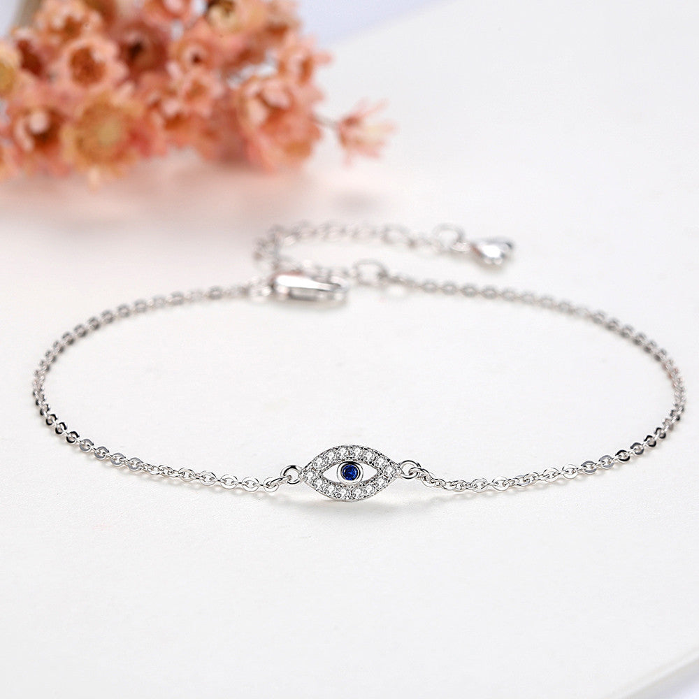 Gliederarmband mit bösem Blick - Gliederarmband mit bösem Blick-Anhänger