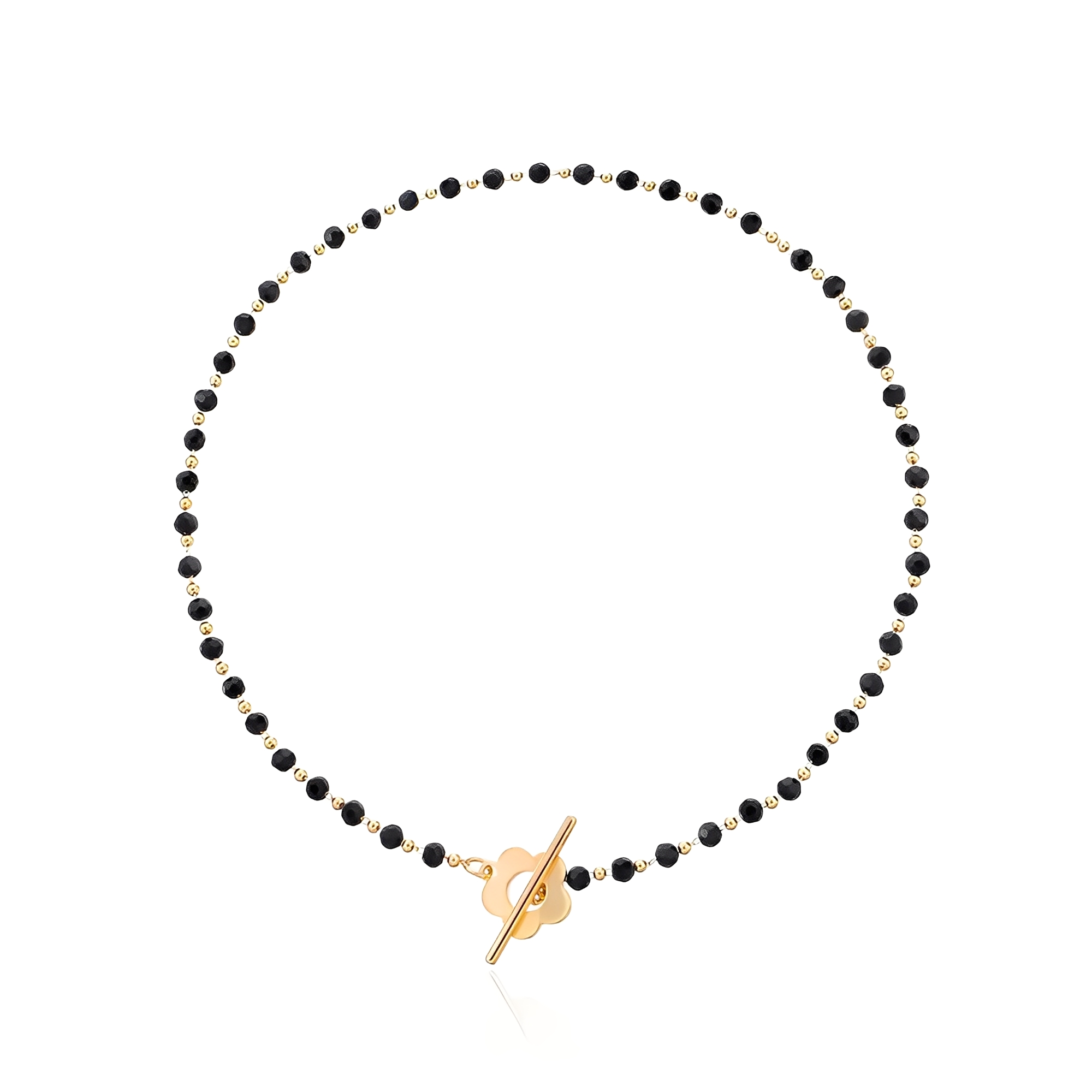 Naya - Blumen Choker Halskette mit Blumenverschluss
