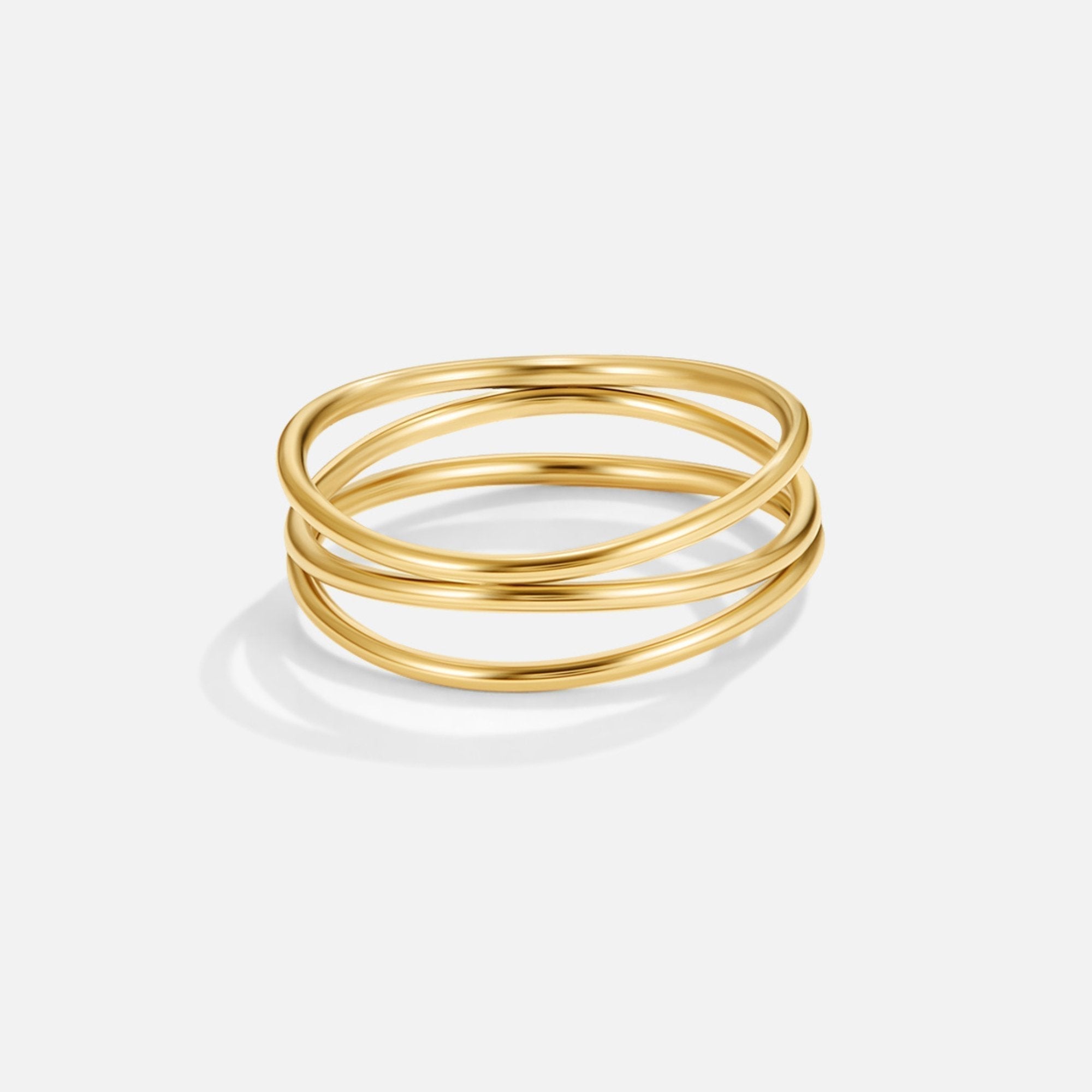 Chris – Unendlichkeitsschleifenring aus Gold