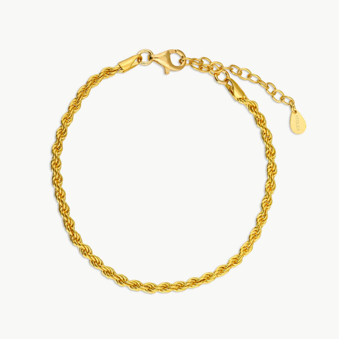 Calvi – Geflochtenes Goldkettchen-Armband