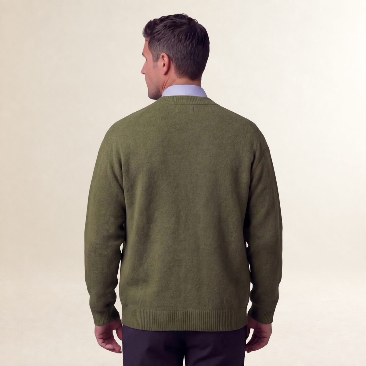Herren Cardigan mit Knopfleiste und Taschen - Regulärer Schnitt