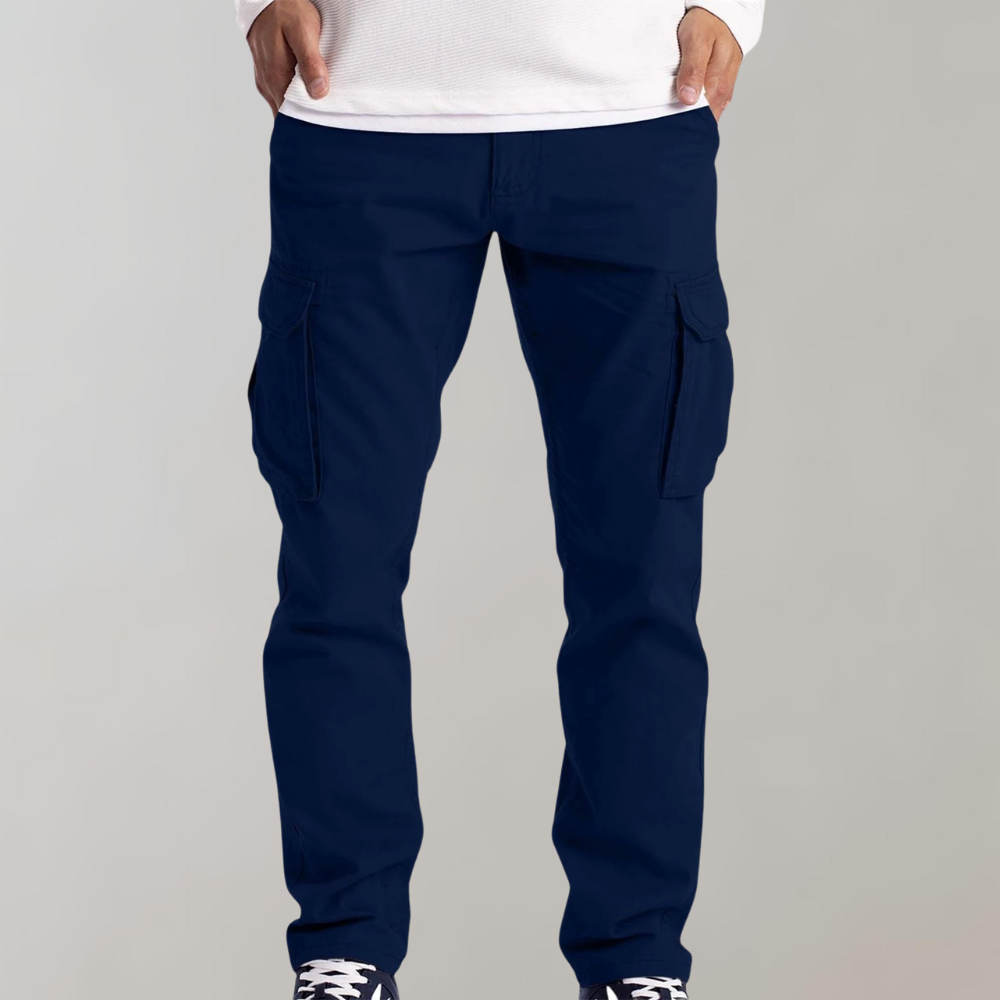 Herren Cargo-Hose mit Mehrfachtaschen lockere Passform