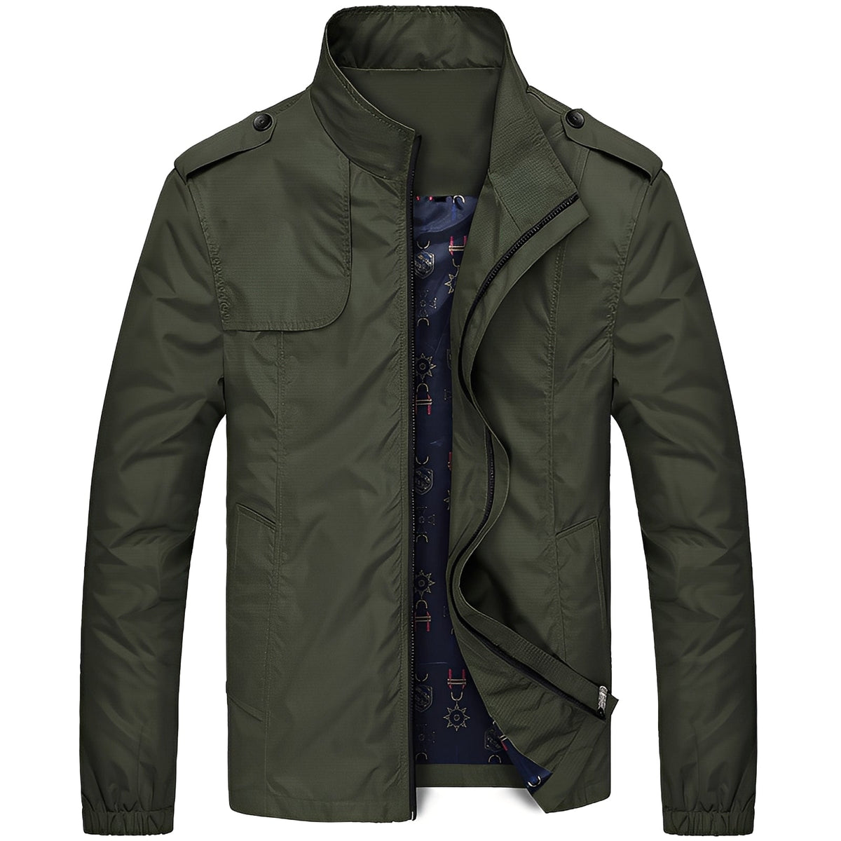 Herren Jacke Freizeit leicht mit Reißverschluss und Taschen - Regulärer Schnitt