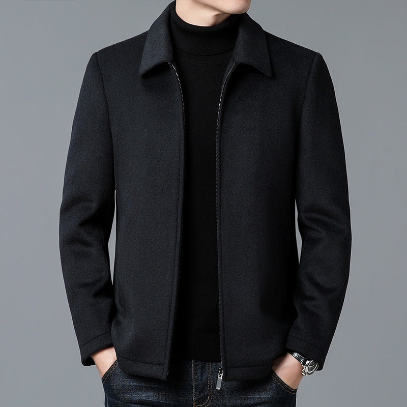 Herren Jacke Stehkragen Reißverschluss Tailored Fit
