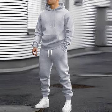 Herren Jogginganzug mit Kapuzenhoodie und Jogpants - Relaxed Fit mit Kängurutasche