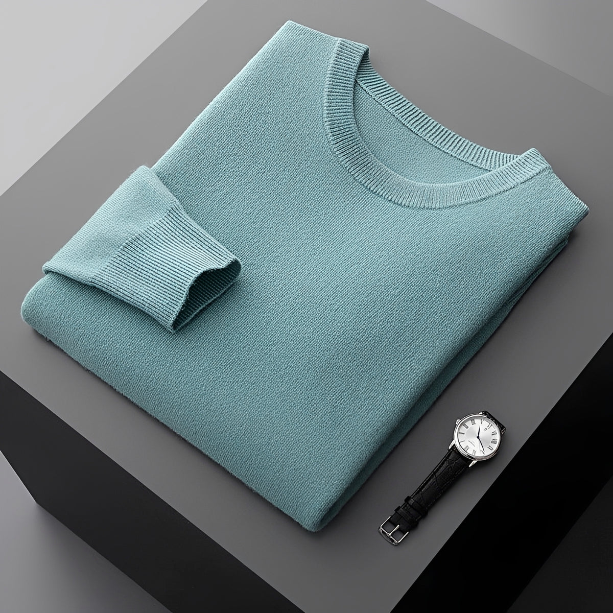 Herren Pullover Rundhalsausschnitt Langarm Freizeit - lockerer Schnitt