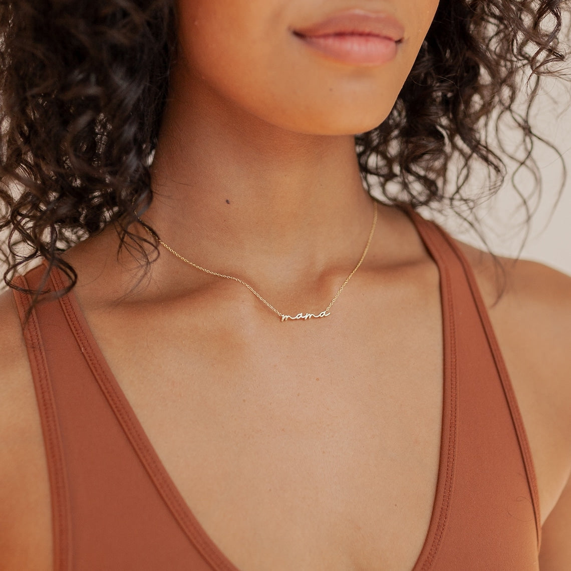 Zartes Mama-Halsband - Mama-Halskette