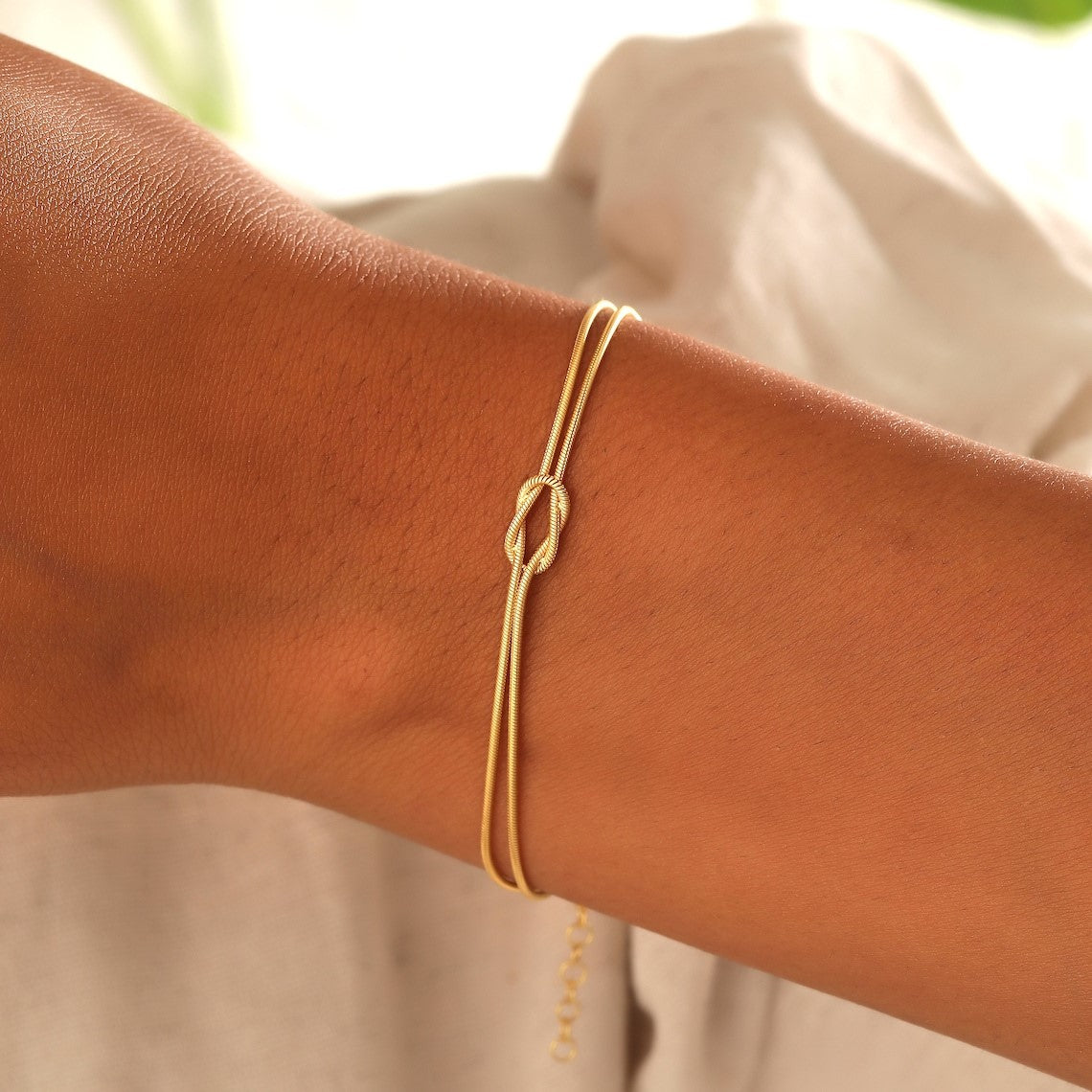Knotenarmband - Kettenarmband mit Knoten