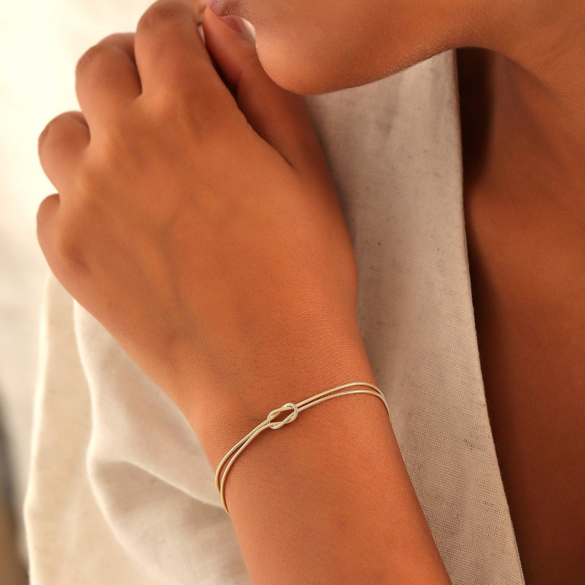 Knotenarmband - Kettenarmband mit Knoten