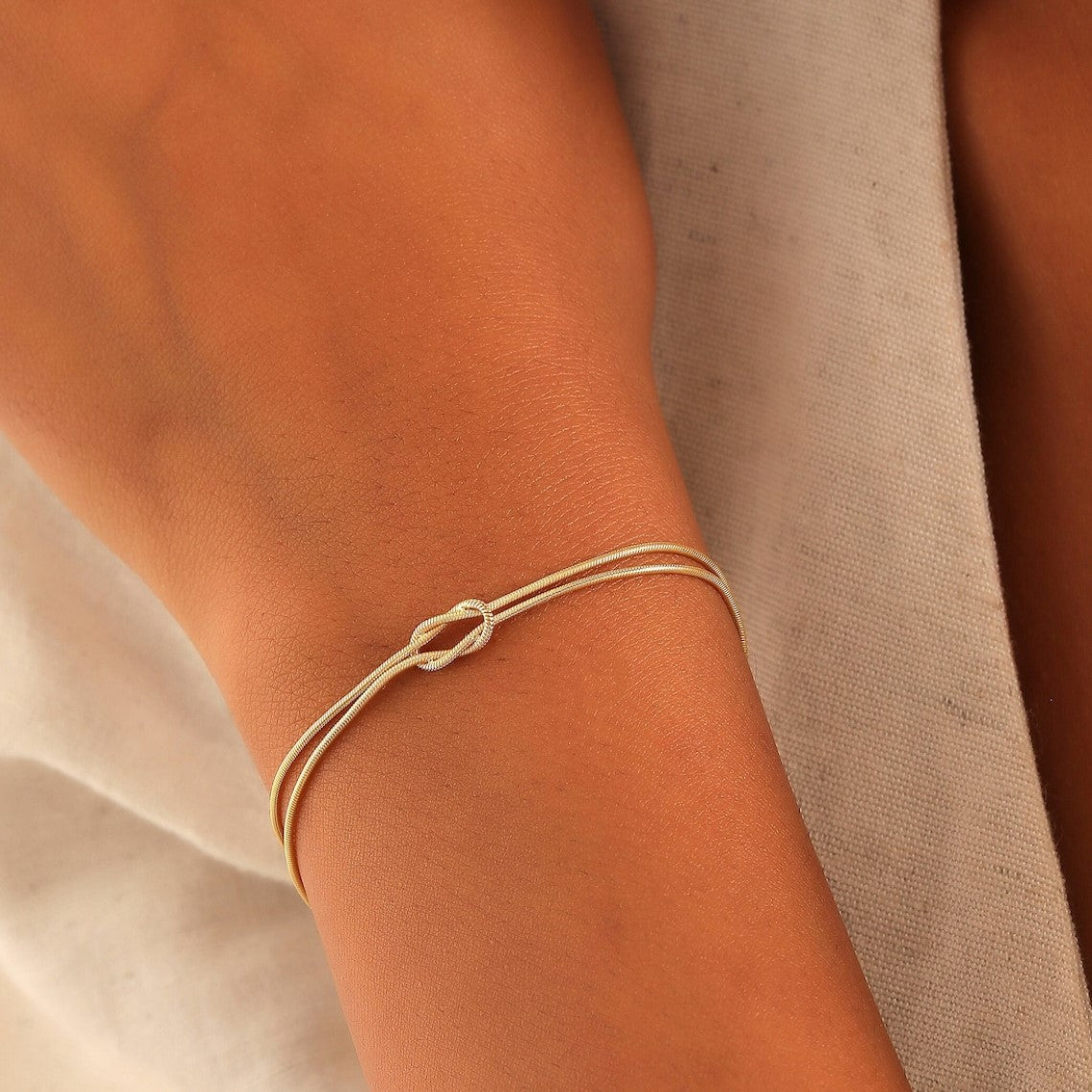 Knotenarmband - Kettenarmband mit Knoten
