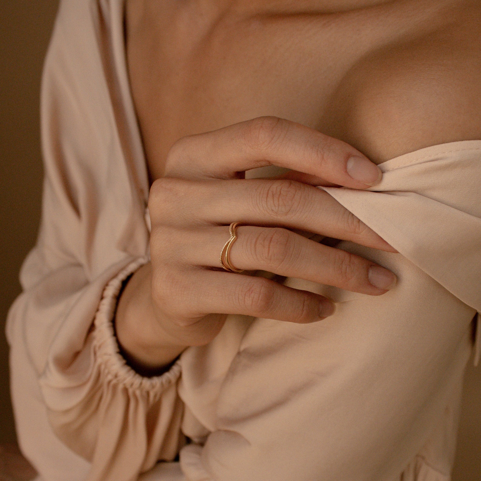 Eva – Set aus geschwungenen Stapelringen
