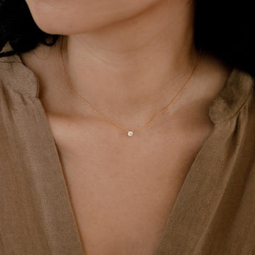 Zartes Diamanten-Halsband - Halsband mit Steinverzierungen