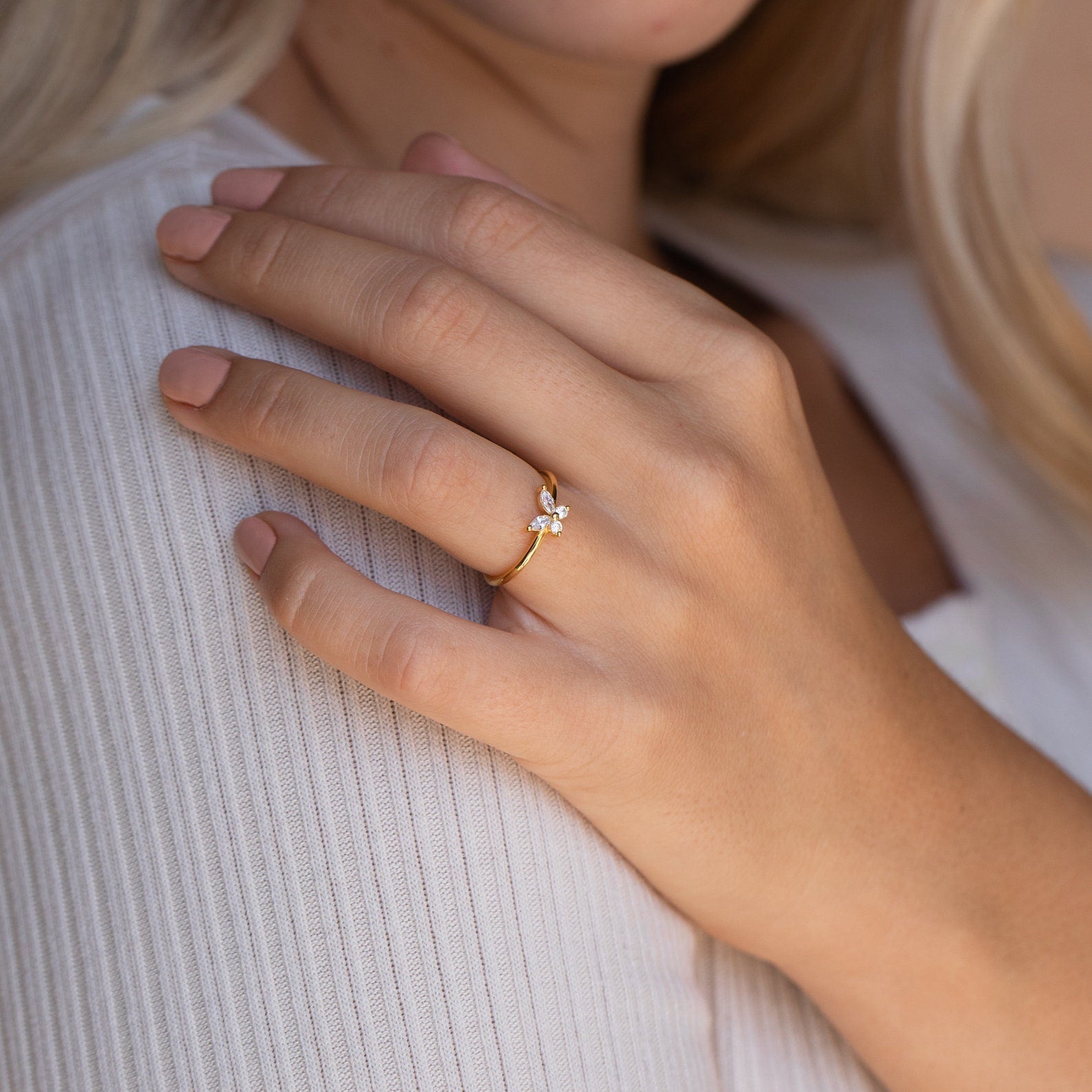 Schmetterling – Eleganter Diamantring