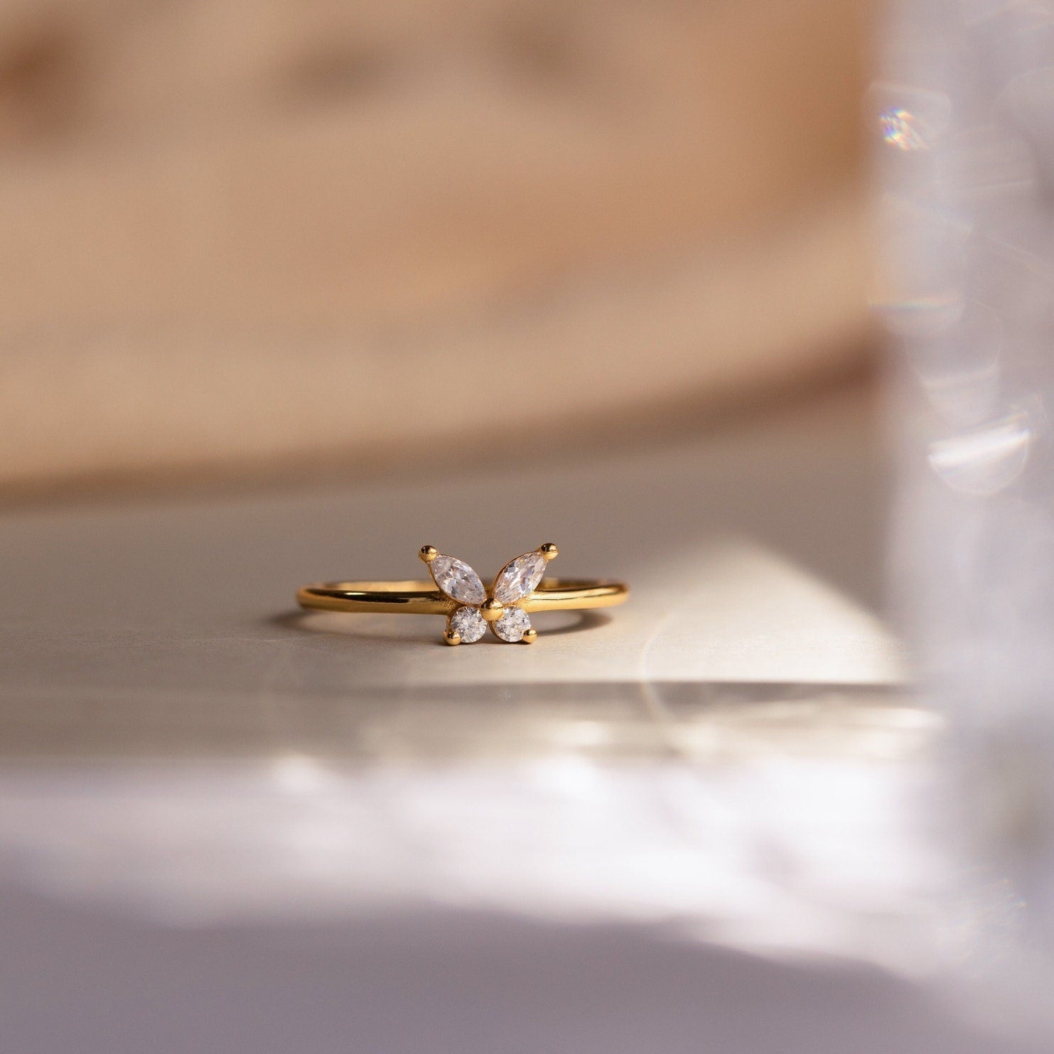 Schmetterling – Eleganter Diamantring