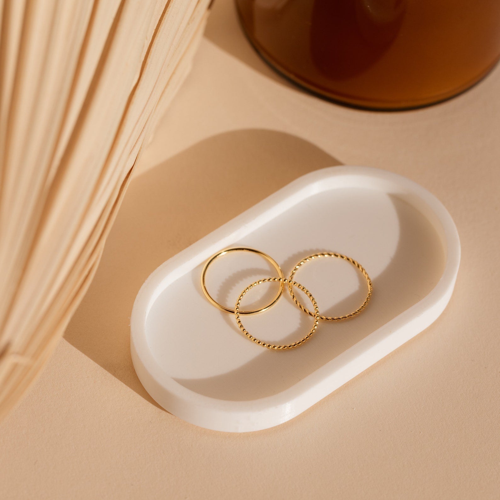 Dünne Ring-Set - Gestapelte Ringe