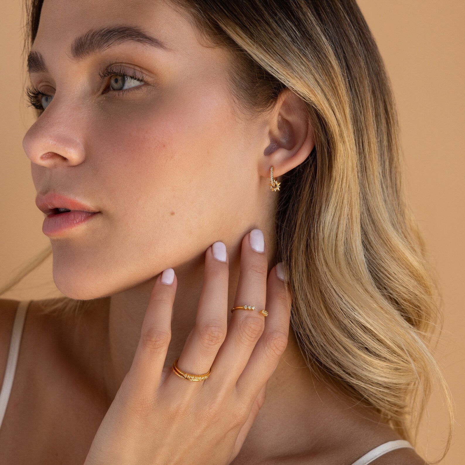 Natalia – Pavé Soleil Creolen
