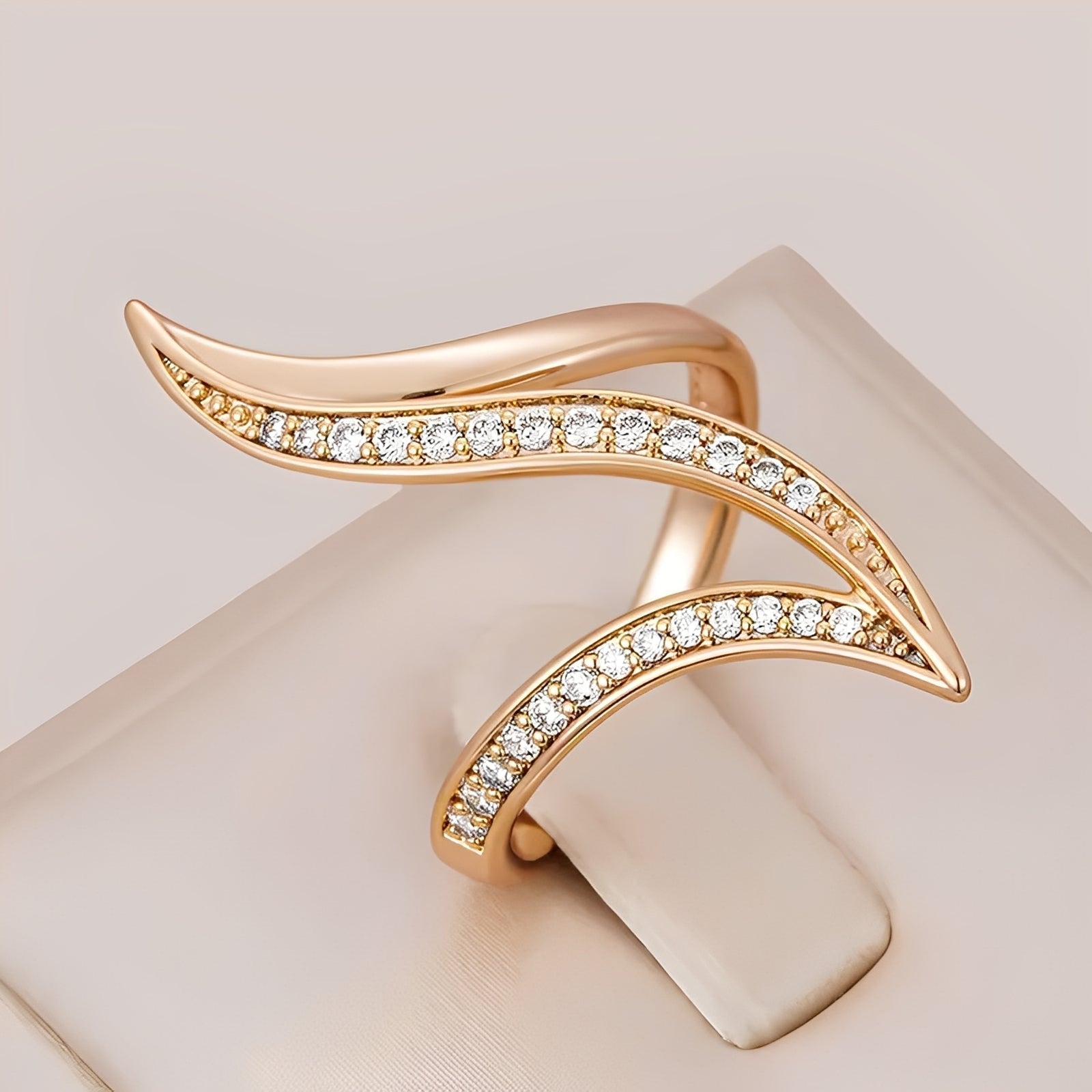 Brianna – Goldring mit Diamanten