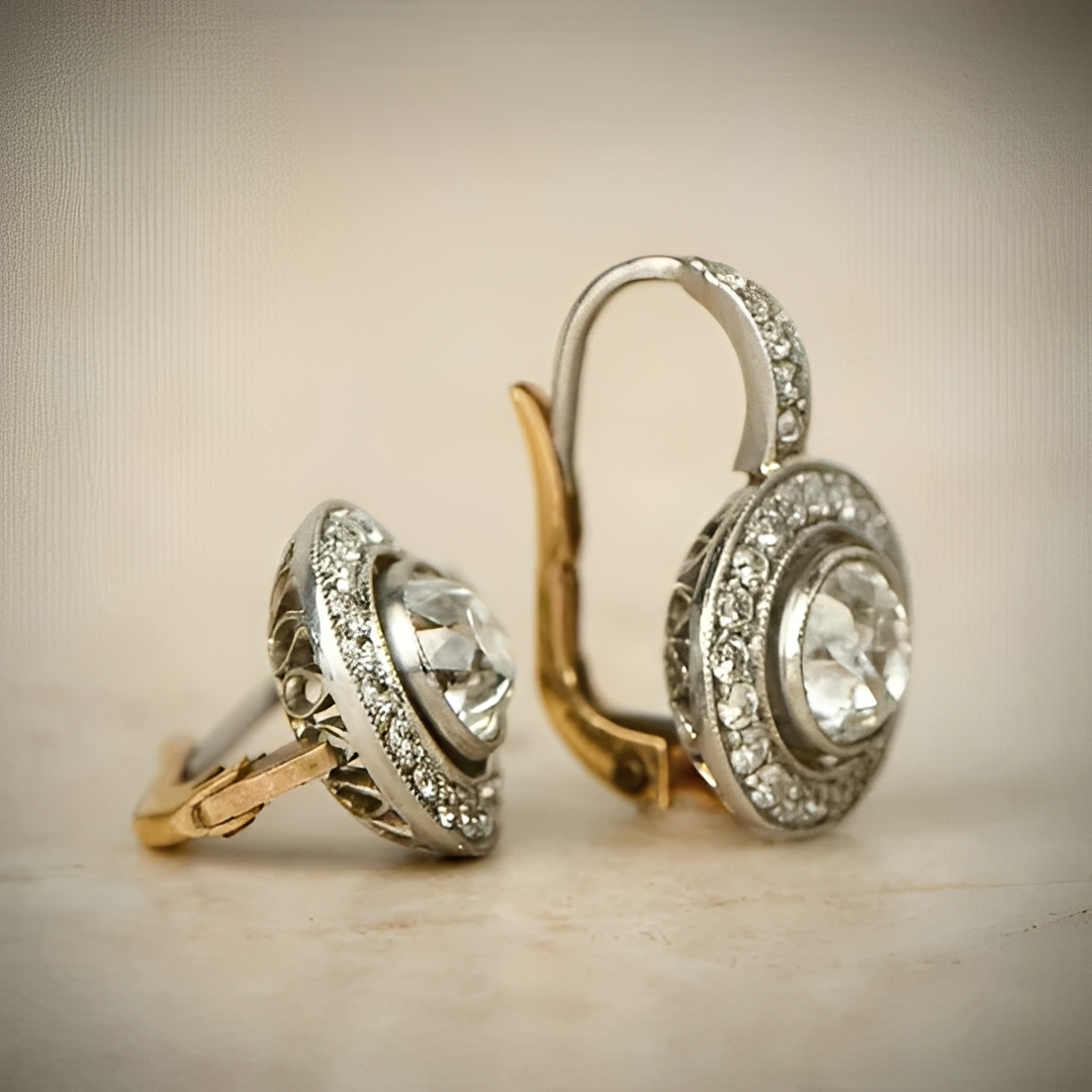 Adele – Vintage-Ohrringe aus Silber und Zirkonia