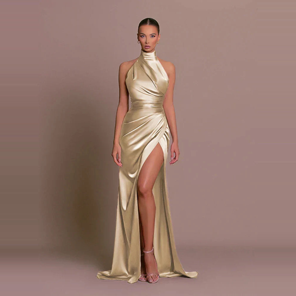 Avigail - Schickes Abendkleid mit hohem Schlitz