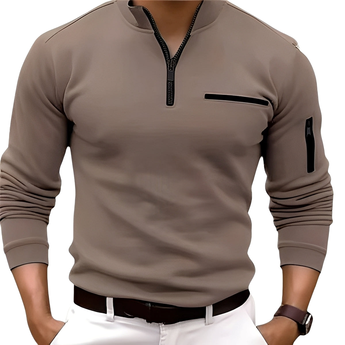 Marco - Modischer Pullover mit Zipper