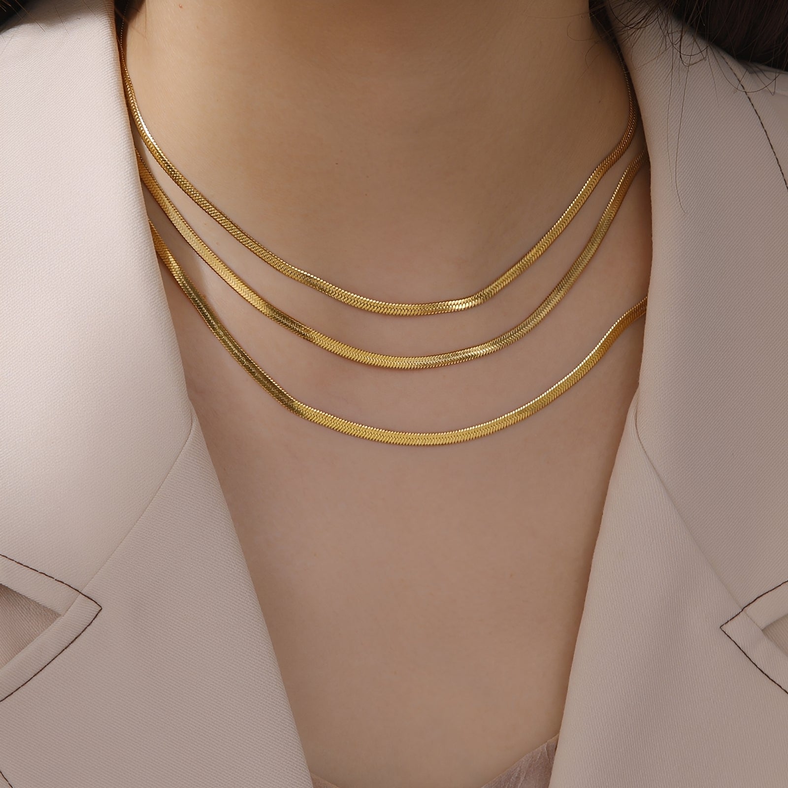 Naomie – Choker-Halskette aus Schlangenketten