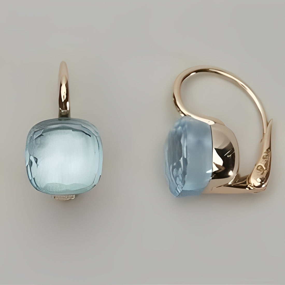Manon – Vintage Ohrringe mit blauen Zirkonia
