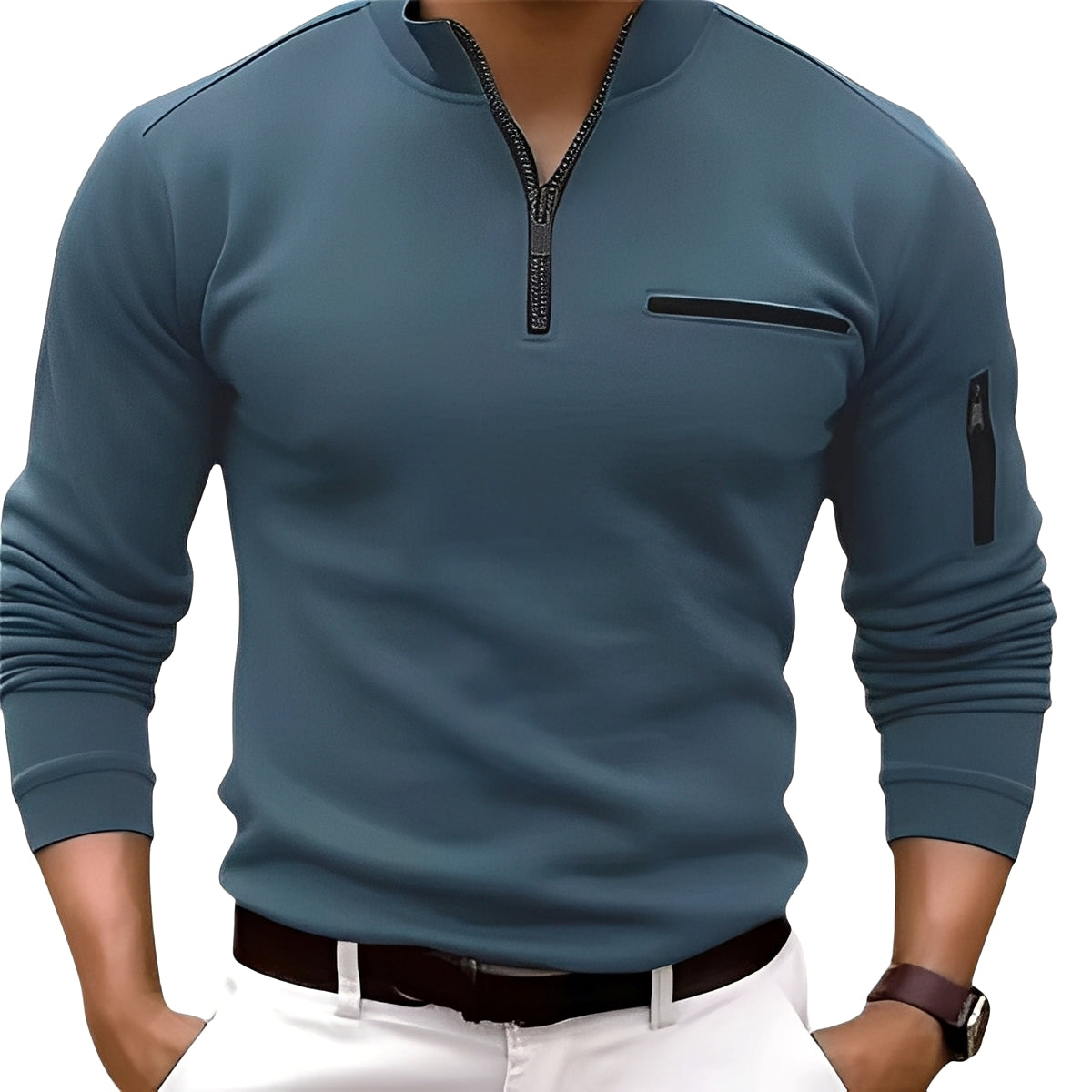 Marco - Modischer Pullover mit Zipper