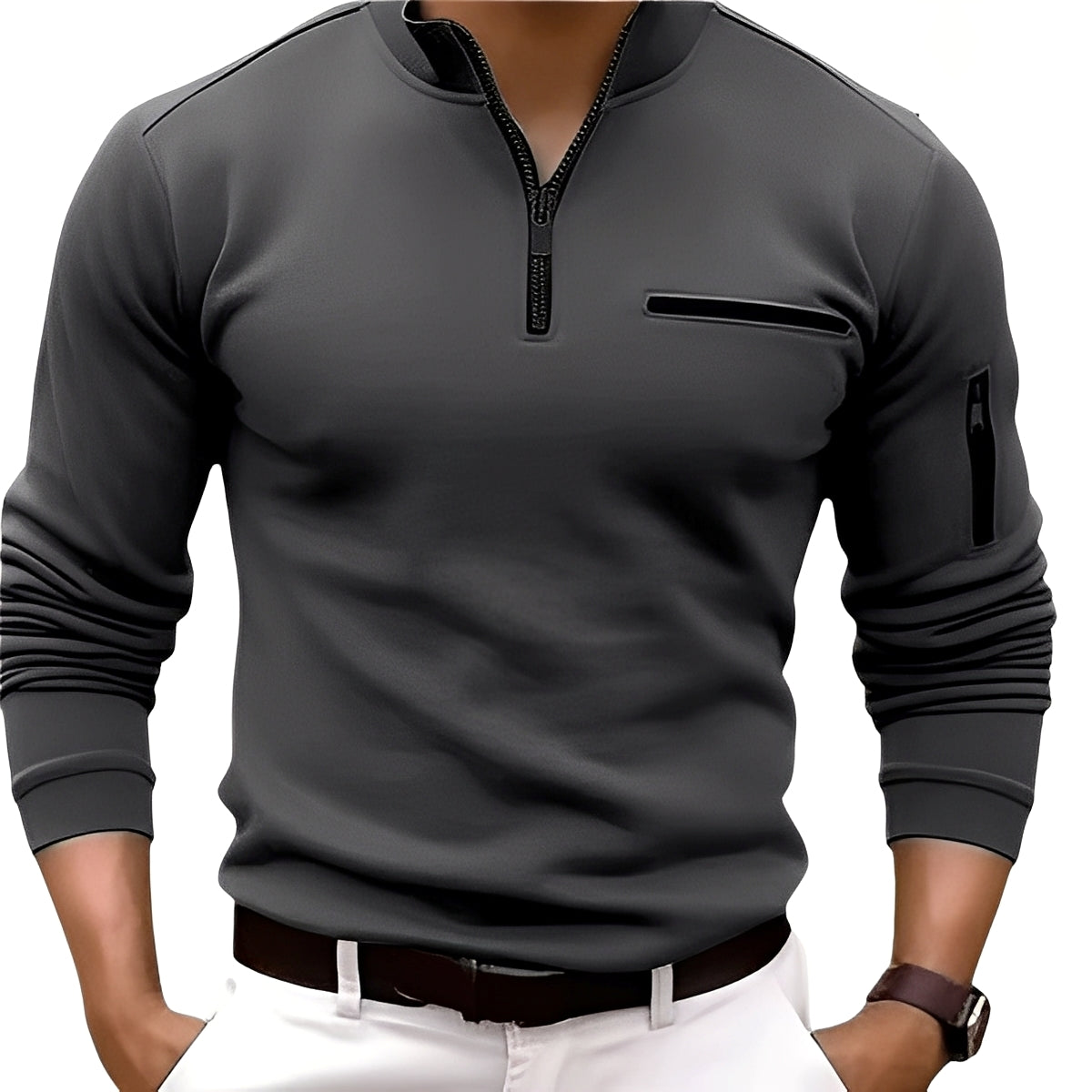 Marco - Modischer Pullover mit Zipper
