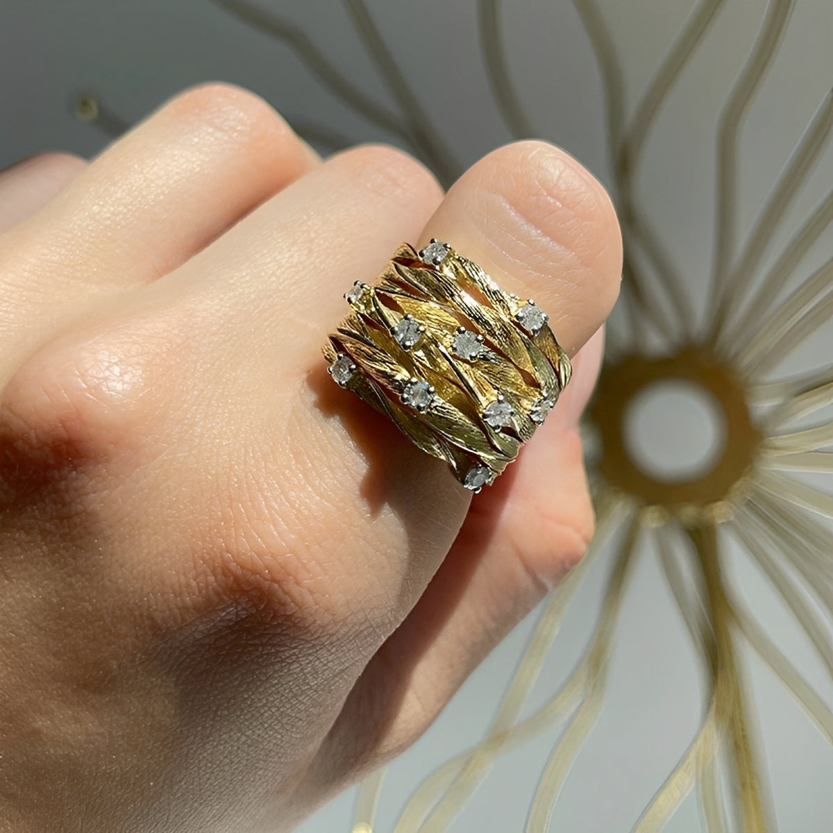 Marisse – Goldener Vintage-Ring mit subtiler Glanz