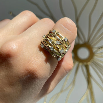 Marisse – Goldener Vintage-Ring mit subtiler Glanz