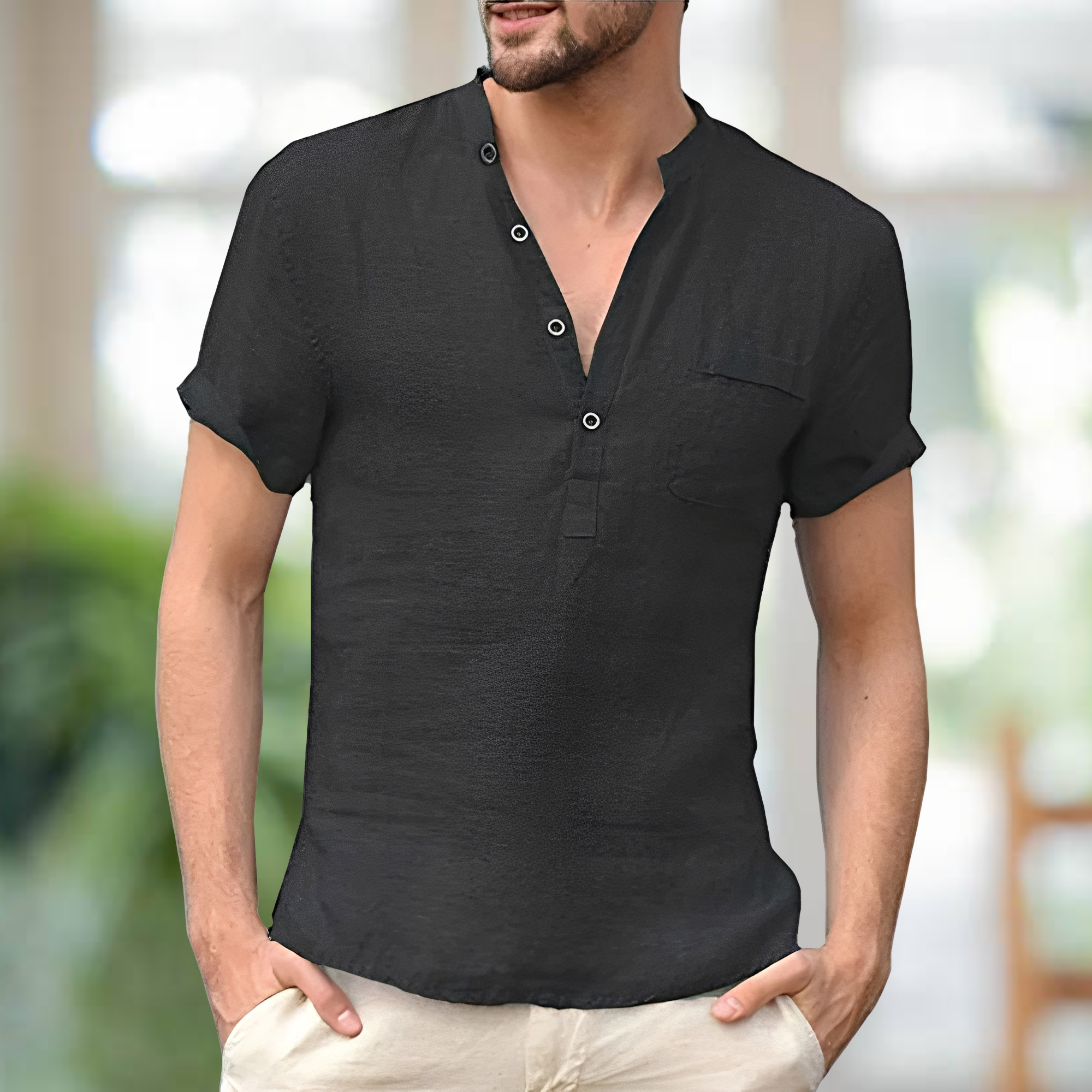 Korbin - Bequemes V-T-Shirt