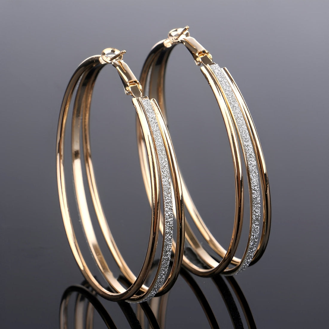 Nori – Vintage-Ohrringe mit Goldüberzug und Diamanten
